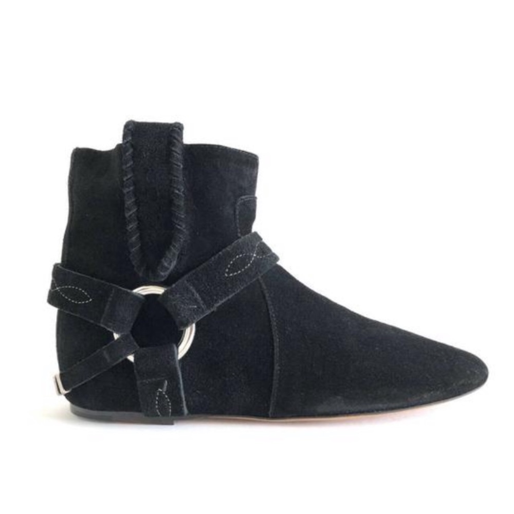 Isabel Marant Etoile Suede Harness Ankle Booties